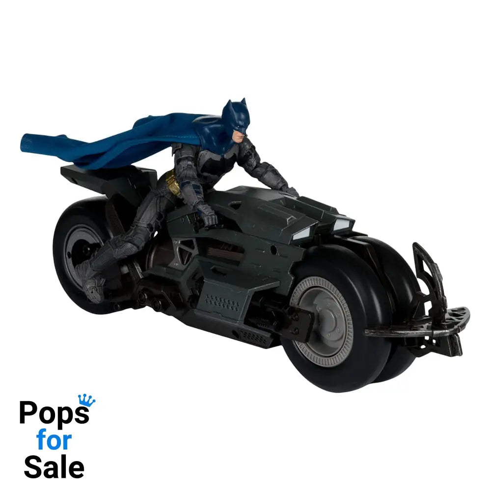 The Flash DC Multiverse Vehicle Batcycle with Batman