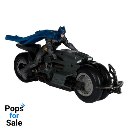 The Flash DC Multiverse Vehicle Batcycle with Batman