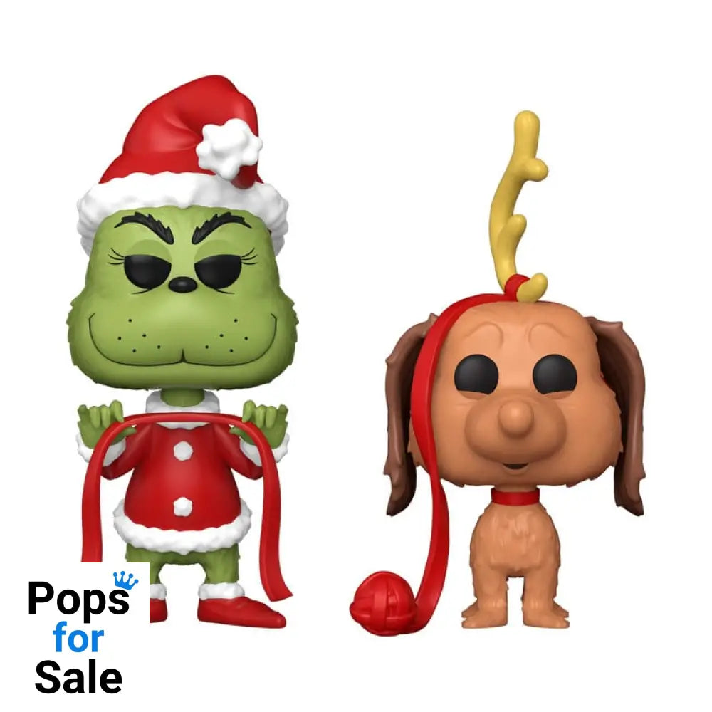 The Grinch(Anniversary) POP! Books Vinyl Figures 2-Pack Grinch w/ Max 9 cm