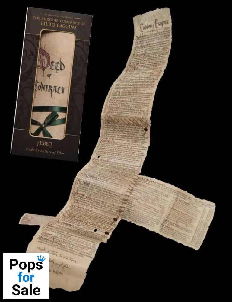 The Hobbit Mini Replica The Burglar Contract of Bilbo Baggins Replicas