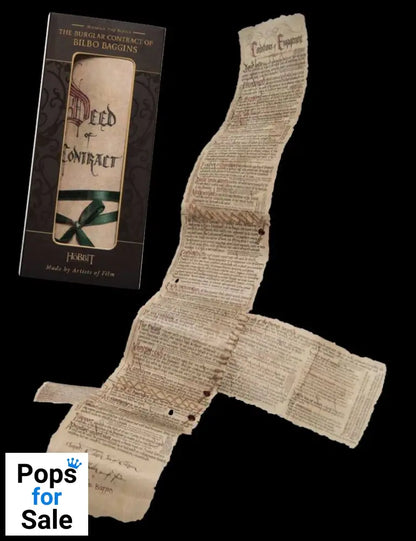 The Hobbit Mini Replica The Burglar Contract of Bilbo Baggins Replicas
