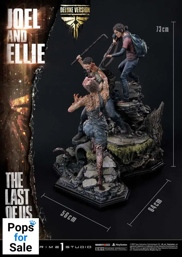 The Last of Us Part I Ultimate Premium Masterline Series Statue Joel & Ellie Deluxe Bonus Version (The Last of Us Part I) 73 cm
