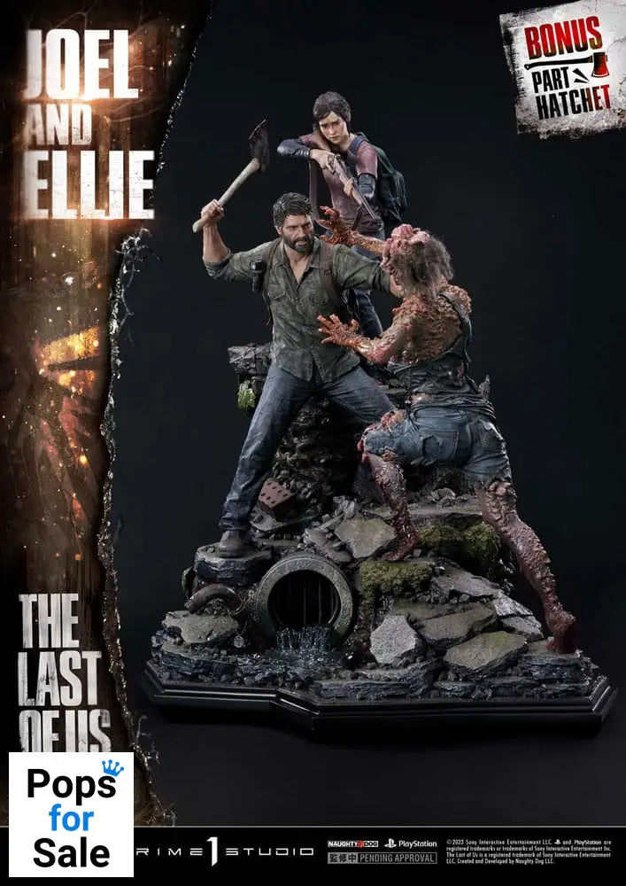 The Last of Us Part I Ultimate Premium Masterline Series Statue Joel & Ellie Deluxe Bonus Version (The Last of Us Part I) 73 cm