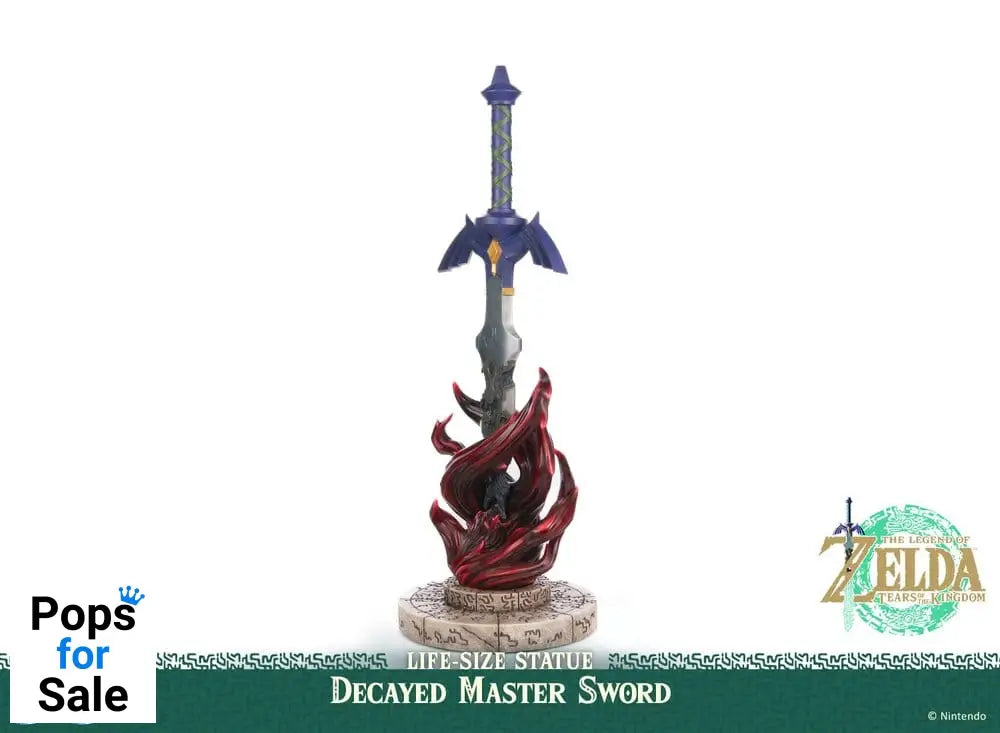 The Legend of Zelda: Tears of the Kingdom Life Size Statue 1/1 Decayed Master Sword 28 cm