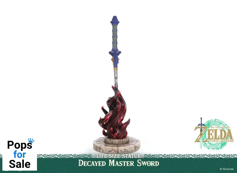 The Legend of Zelda: Tears of the Kingdom Life Size Statue 1/1 Decayed Master Sword 28 cm