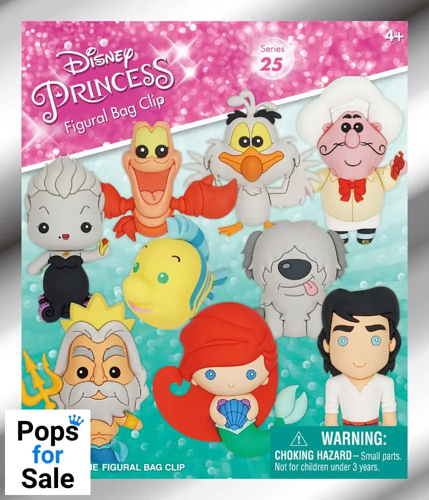 The Little Mermaid 3D PVC Bag Clips  Series 1 Display (24)