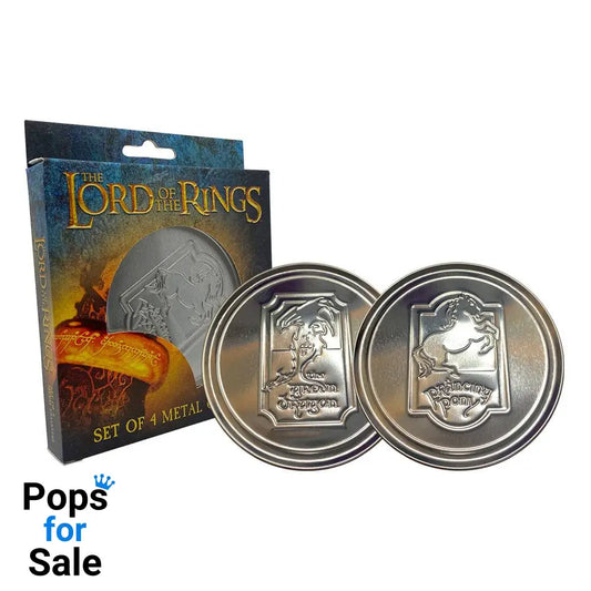 The Lord of the Rings Coaster 4-Pack Green Dragon Glasses & Coasters