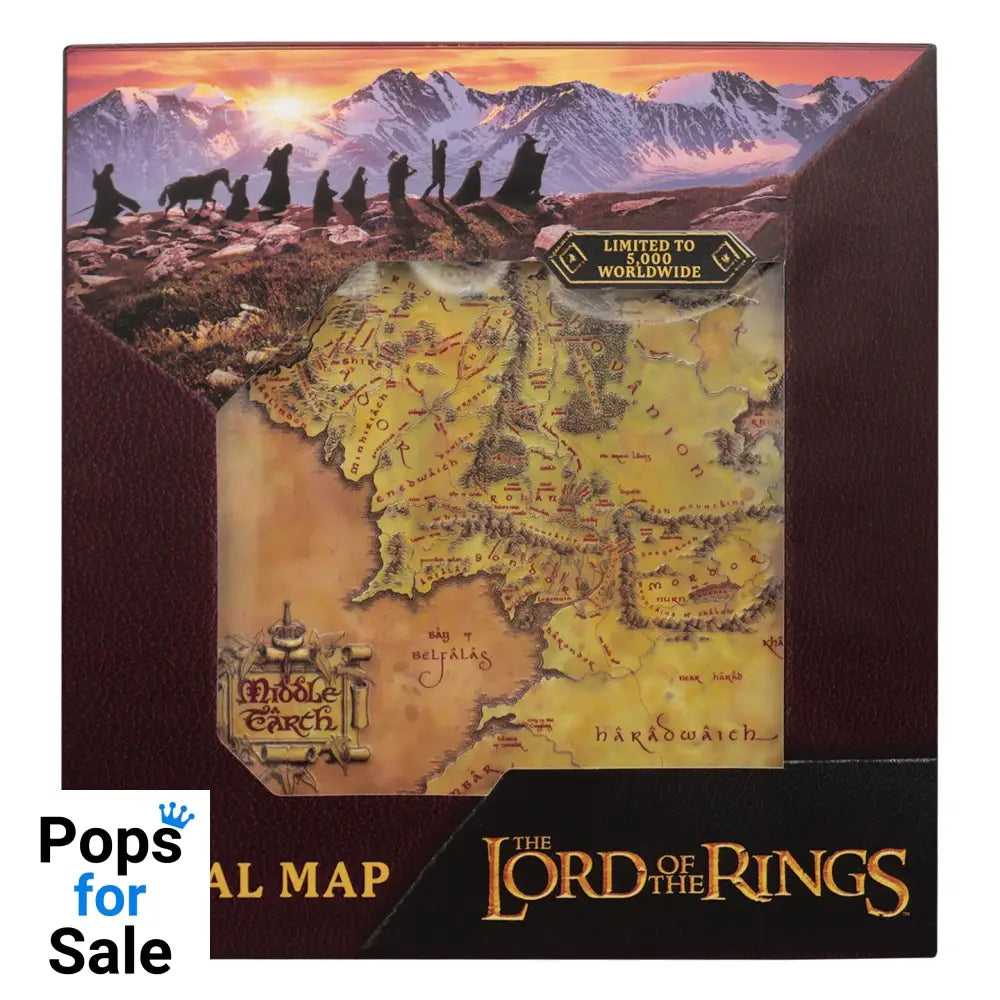 The Lord of the Rings Metal Map