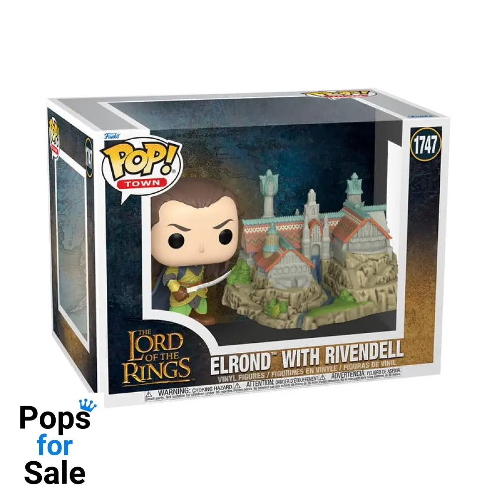 The Lord of the Rings POP! Town Vinyl Figure Elrond & Rivendell 9 cm