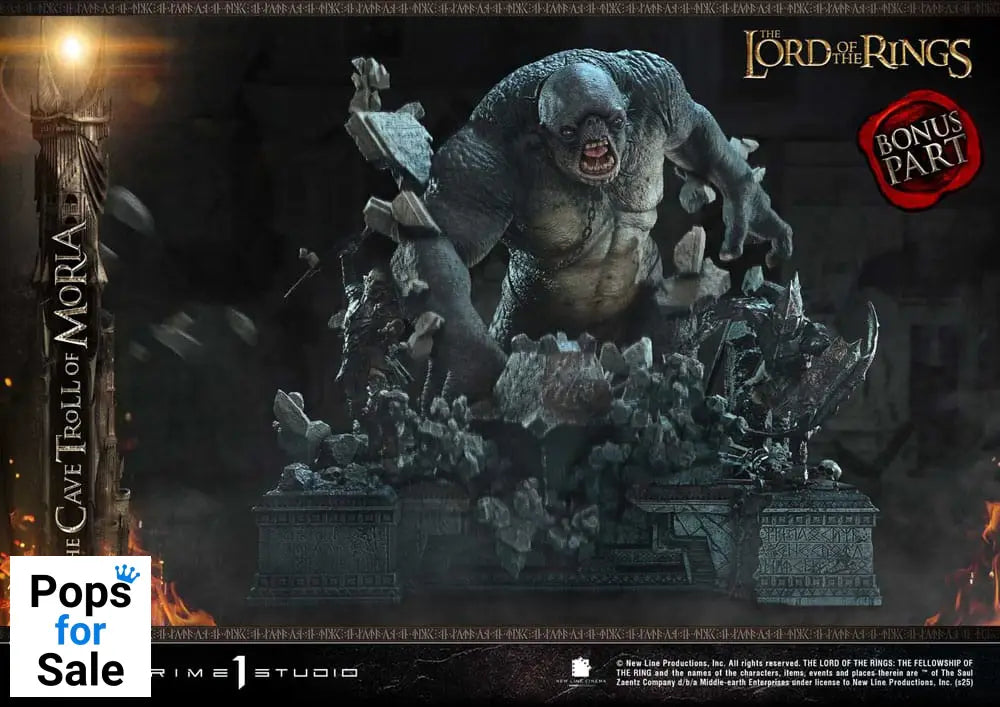 The Lord of the Rings Premium Masterline Series Statue 1/6 Cave Troll of Moria Bonus Version 91 cm Statues