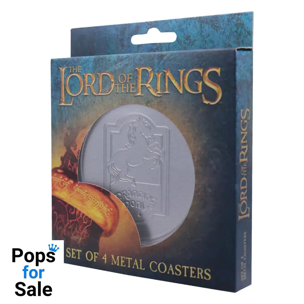 The Lord of the Rings Set of 4 Embossed Metal Coasters Coasters