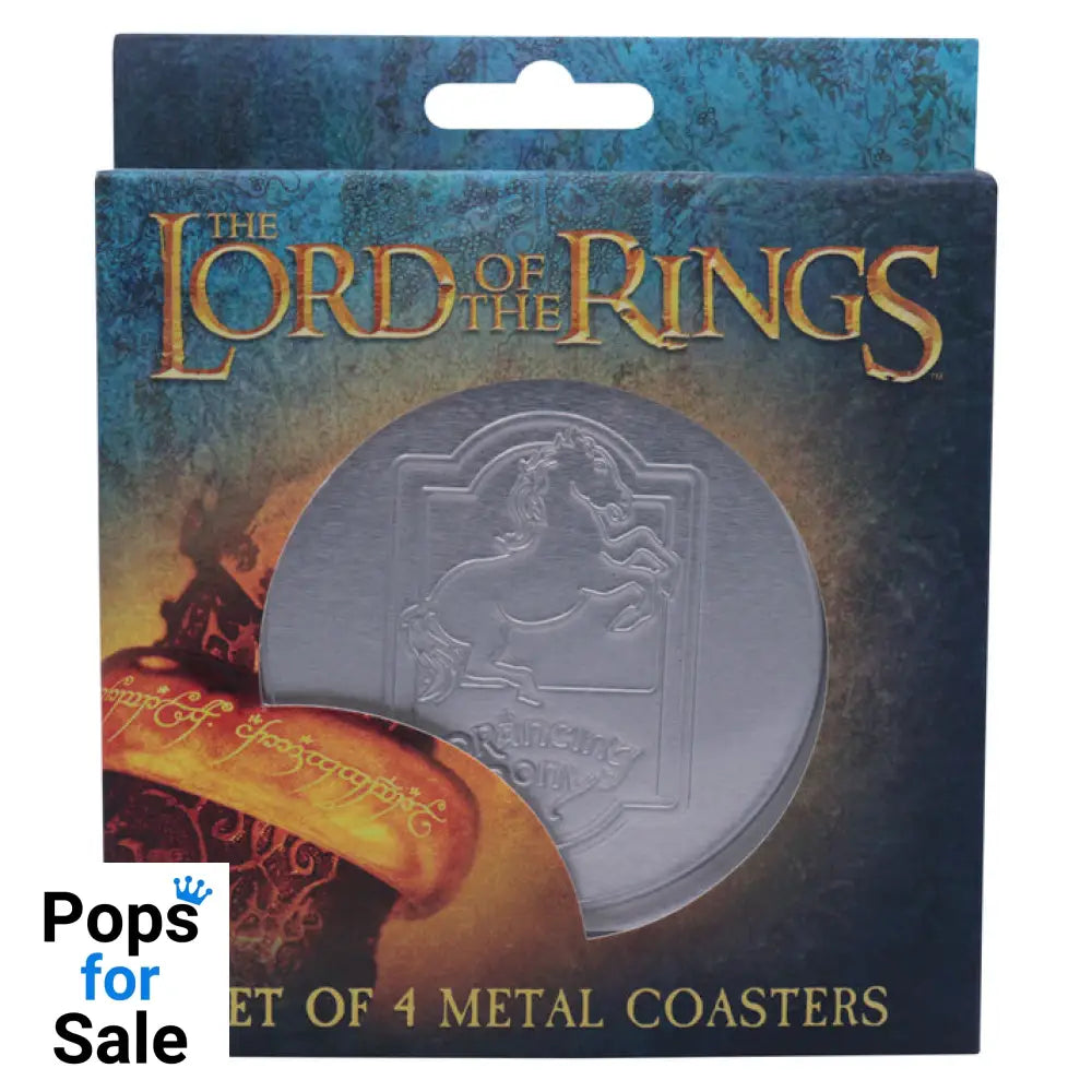 The Lord of the Rings Set of 4 Embossed Metal Coasters Coasters