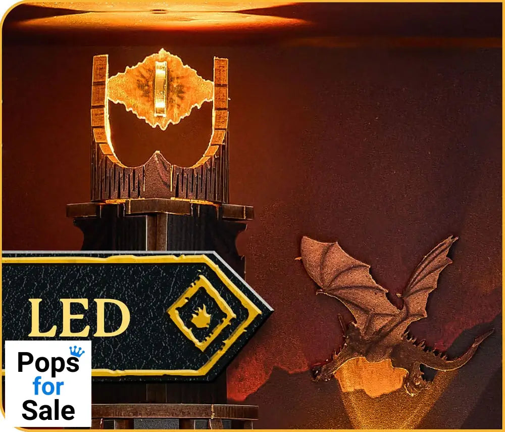 The Lord of the Rings Tiny Adventures Book Nook Mini Diorama Barad-Dûr 23 cm