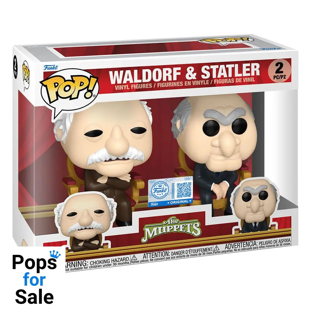 The Muppets POP! Television Vinyl Figures 2-Pack Waldorf & Statler 9 cm