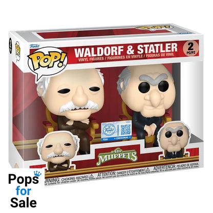 The Muppets POP! Television Vinyl Figures 2-Pack Waldorf & Statler 9 cm