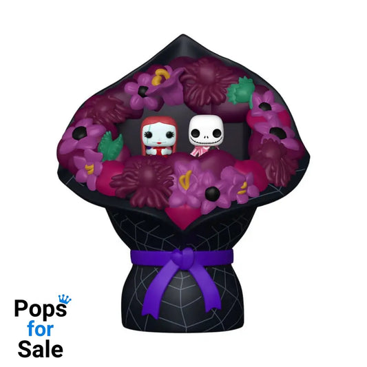 The Nightmare Before Christmas Bitty POP! Bouquet Vinyl Figure 2-Pack Sally & Jack Skellington (Valentine) 4 cm