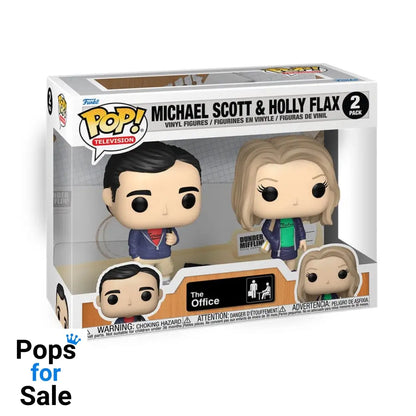 The Office POP! Television Vinyl Figures 2-Pack Michael & Holly 9 cm