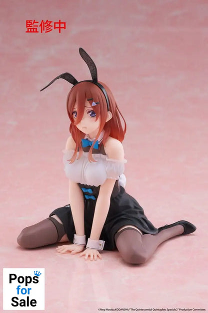 The Quintessential Quintuplets 3 PVC Statue Desktop Cute Figure Miku Nakano (Bunny Ver.) 13 cm