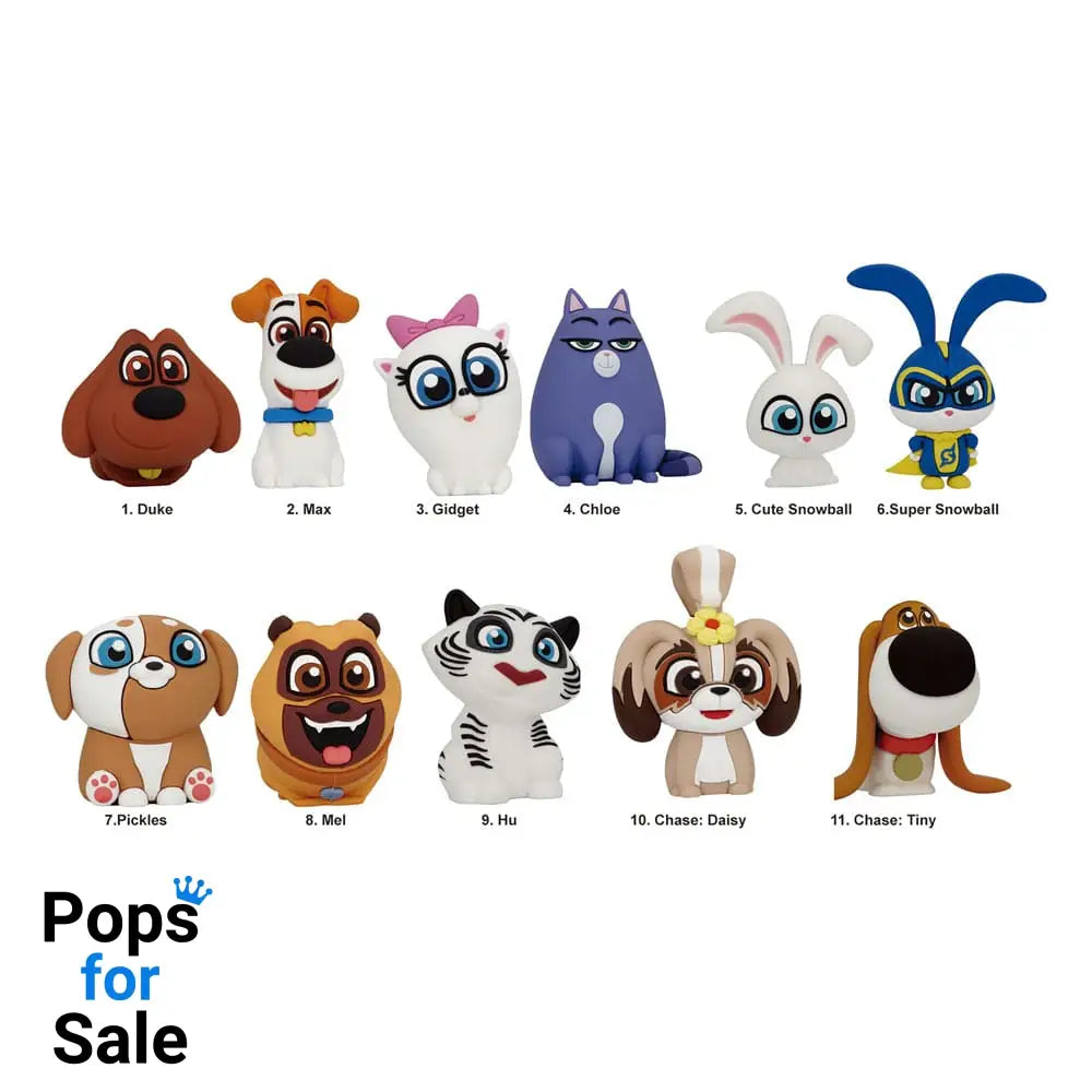 The Secret Life of Pets 3D PVC Bag Clips  Series 1 Display (24)