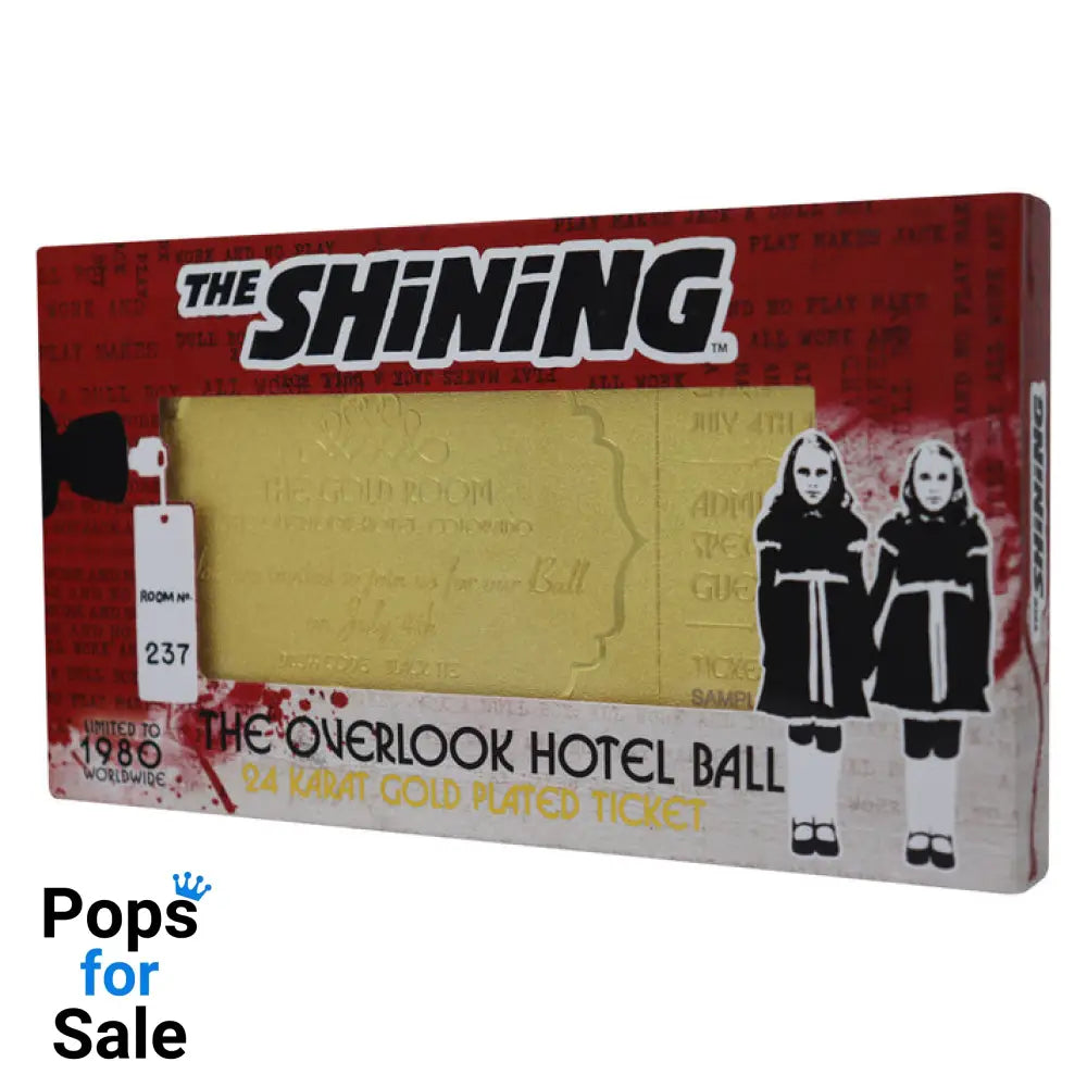The Shining Limited Edition 24k Gold Plated The Overlook Hotel Ball Ticket Ticket