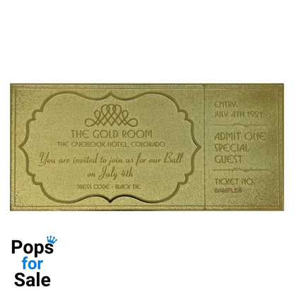 The Shining Limited Edition 24k Gold Plated The Overlook Hotel Ball Ticket Ticket
