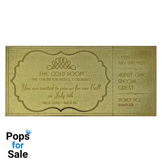 The Shining Limited Edition 24k Gold Plated The Overlook Hotel Ball Ticket Ticket