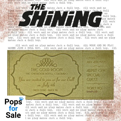 The Shining Limited Edition 24k Gold Plated The Overlook Hotel Ball Ticket Ticket