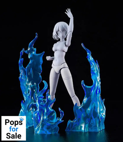 The Simple Effect Parts for Figures Flames: Blue Action figures