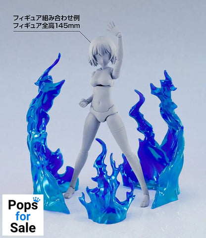 The Simple Effect Parts for Figures Flames: Blue