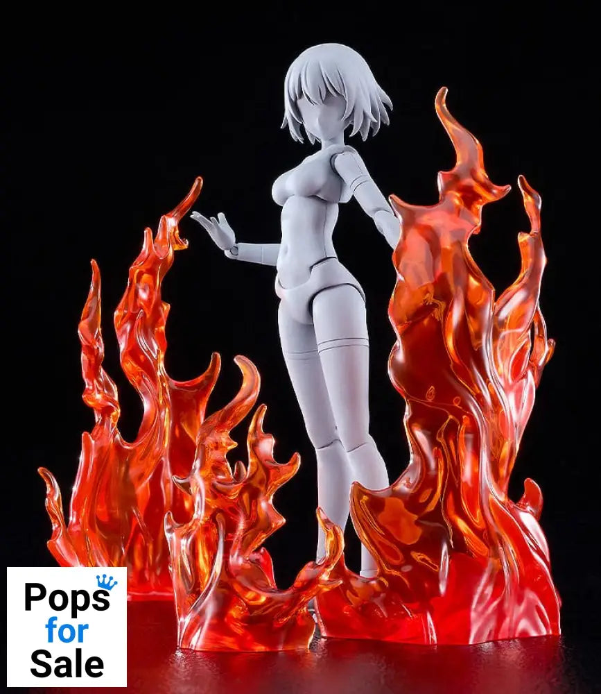 The Simple Effect Parts for Figures Flames: Red Action figures