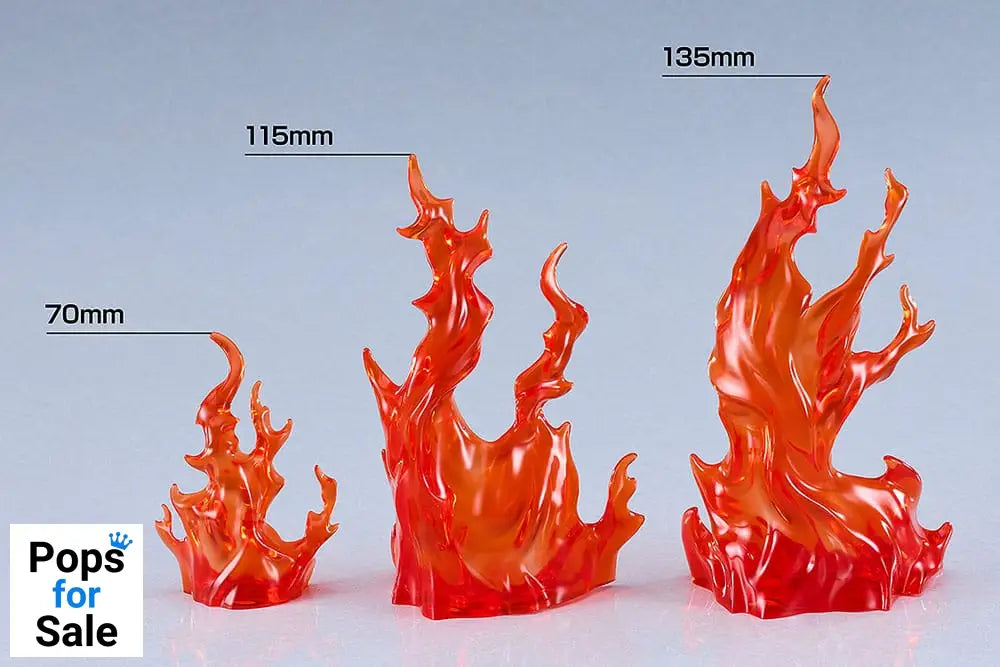 The Simple Effect Parts for Figures Flames: Red