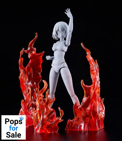The Simple Effect Parts for Figures Flames: Red