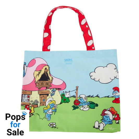 The Smurfs by Loungefly Canvas Tote Bag Village Life