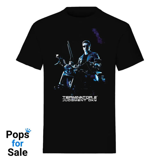 The Terminator T-Shirt Bike Pose Black