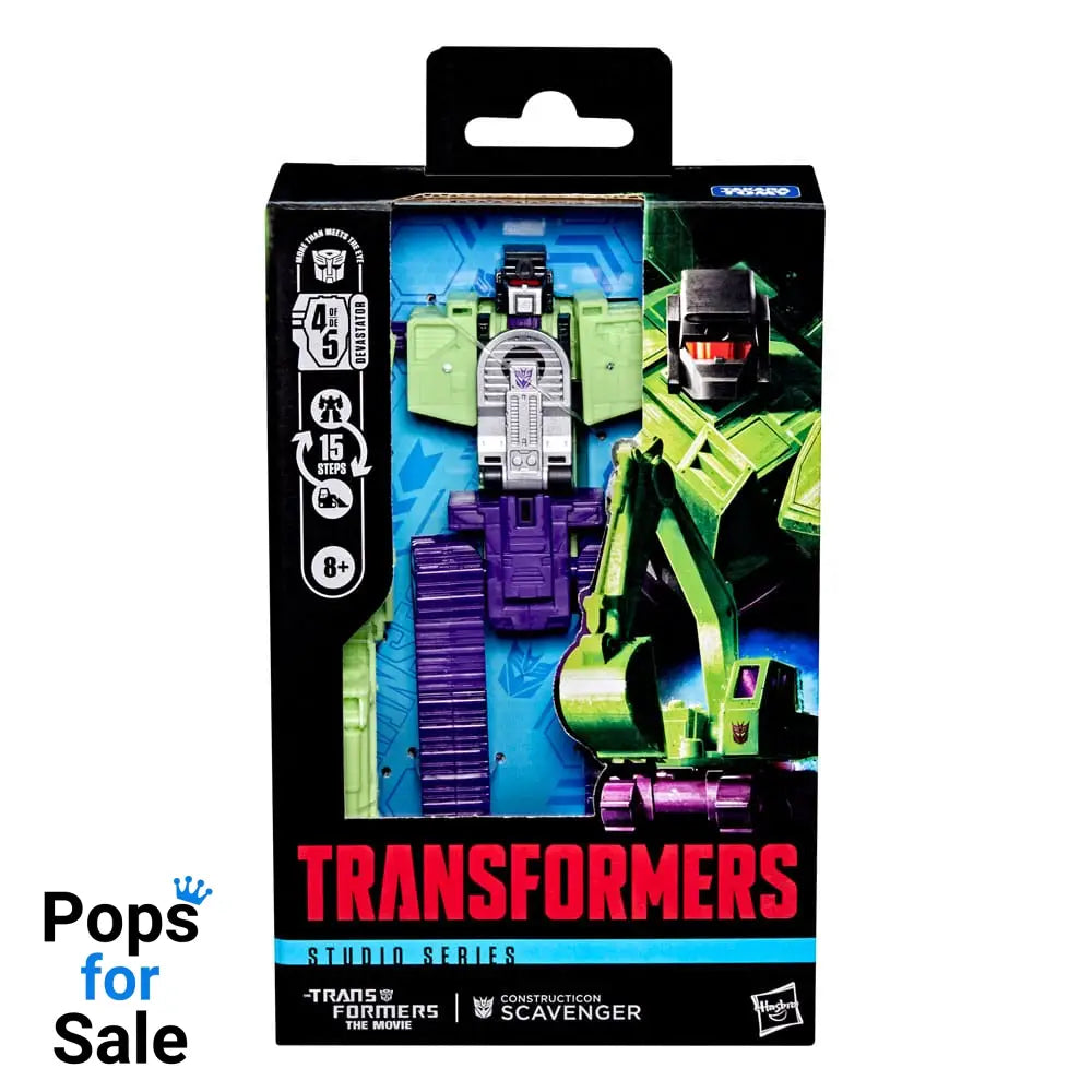 The Transformers: The Movie Studio Series Deluxe Class Action Figure Constructicon Scavenger 11 cm