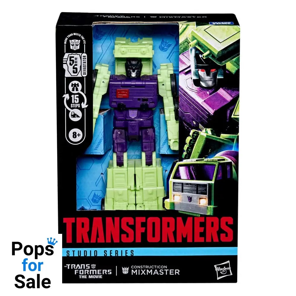 The Transformers: The Movie Studio Series Voyager Class Action Figure Constructicon Mixmaster 16 cm