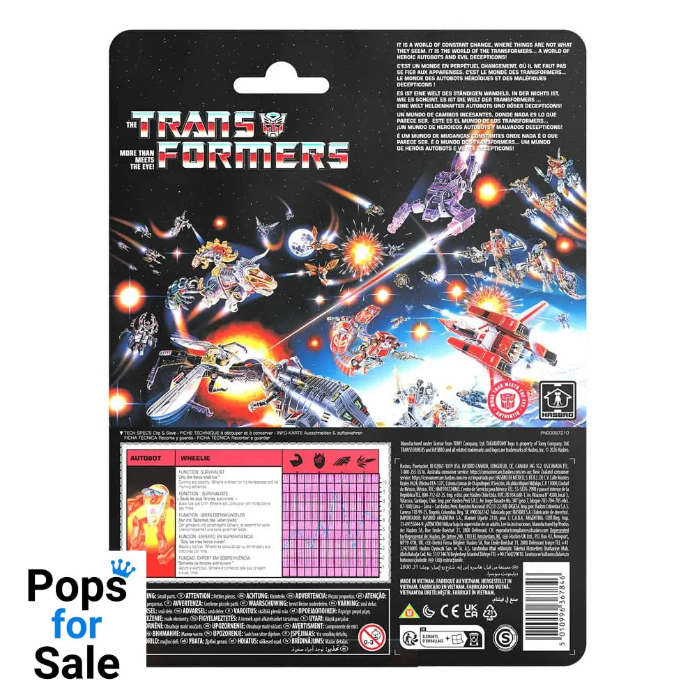 The Transformers Retro G1 Action Figure Autobot Wheelie 11 cm