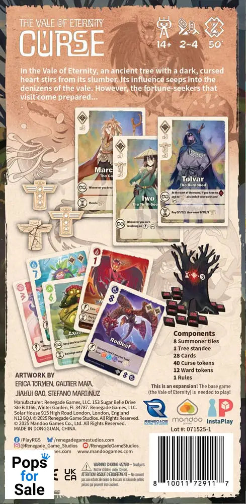 The Vale of Eternity card game Expansion Curse *Englische Version*