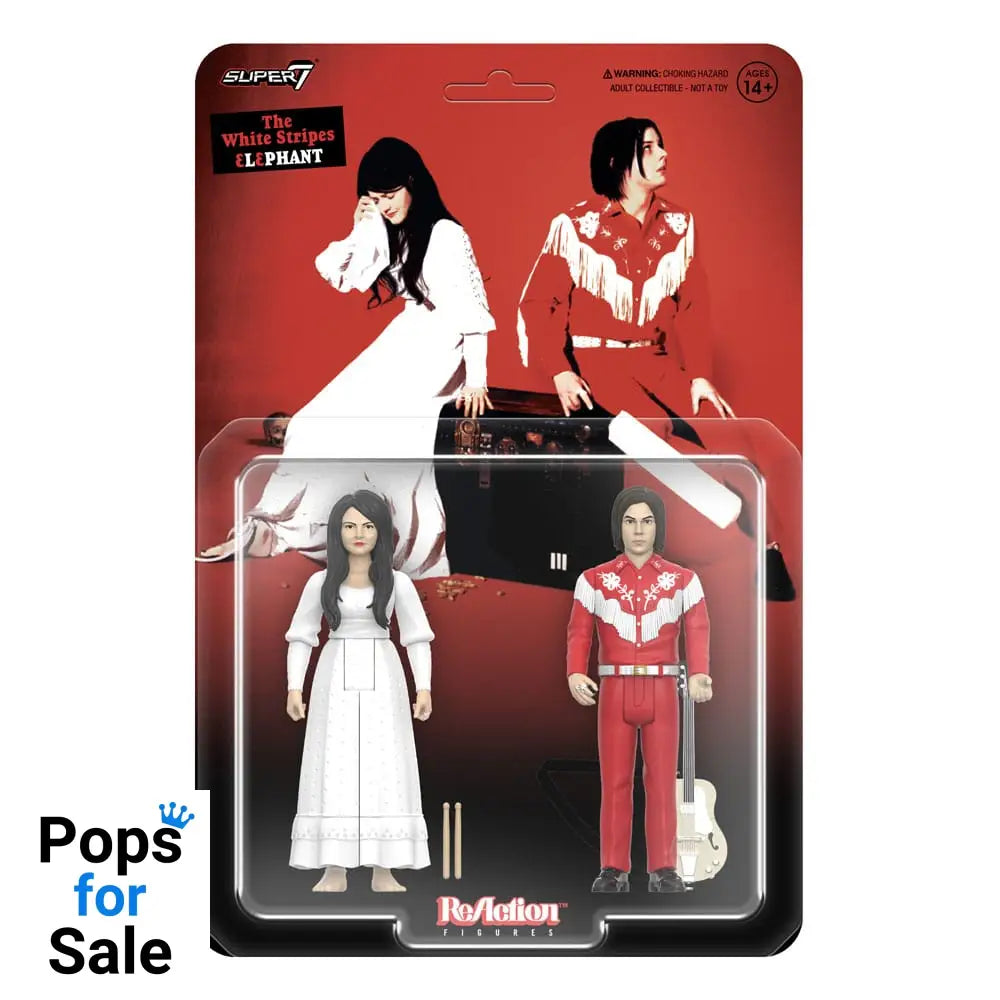 The White Stripes ReAction Action Figures 2-Pack Wave 02 The White Stripes (Elephant) 10 cm