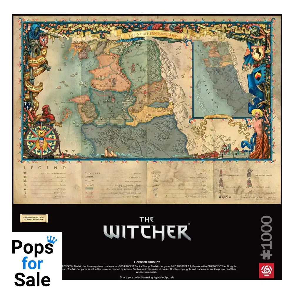 The Witcher 3 Gaming Puzzle The Northern Kingdoms (1000 pieces)