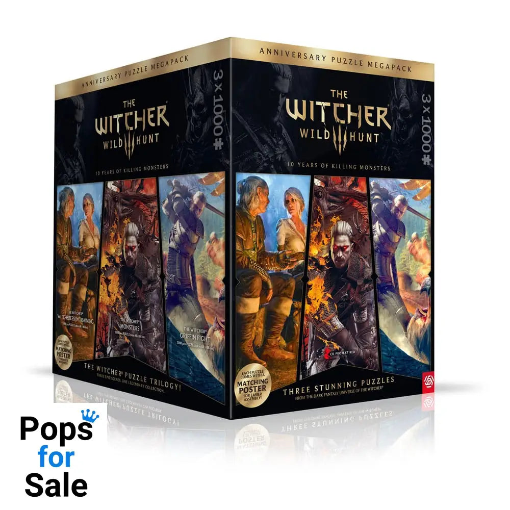 The Witcher 3 Puzzle Triology Wild Hunt 10 Years of Killing Monsters (1000 pieces)
