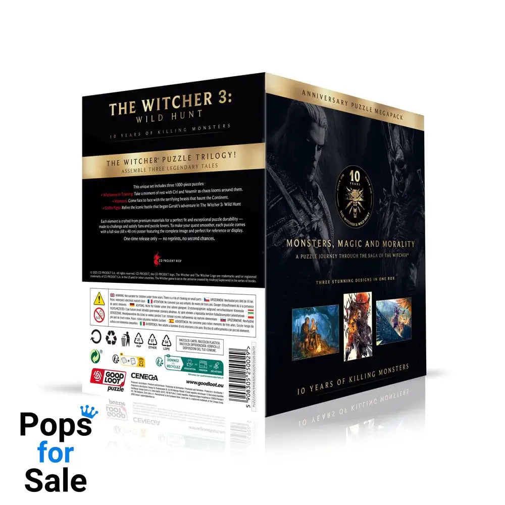 The Witcher 3 Puzzle Triology Wild Hunt 10 Years of Killing Monsters (1000 pieces)