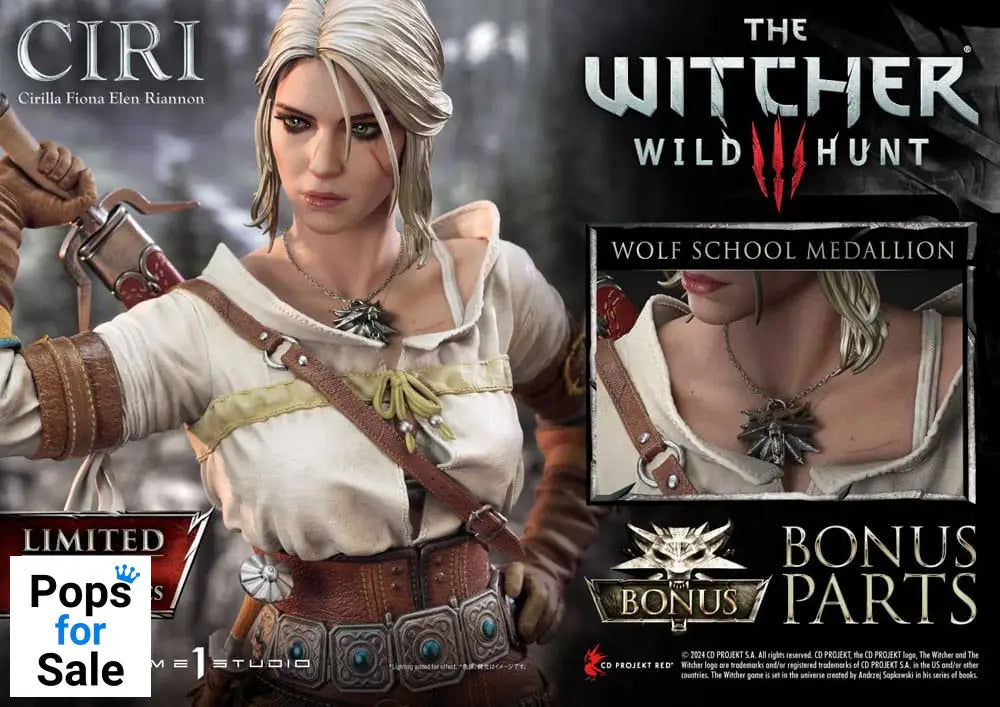 The Witcher 3: Wild Hunt Museum Masterline Statue 1/3 Wild Hunt Ciri Fiona Elen Riannon Bonus Version 81 cm