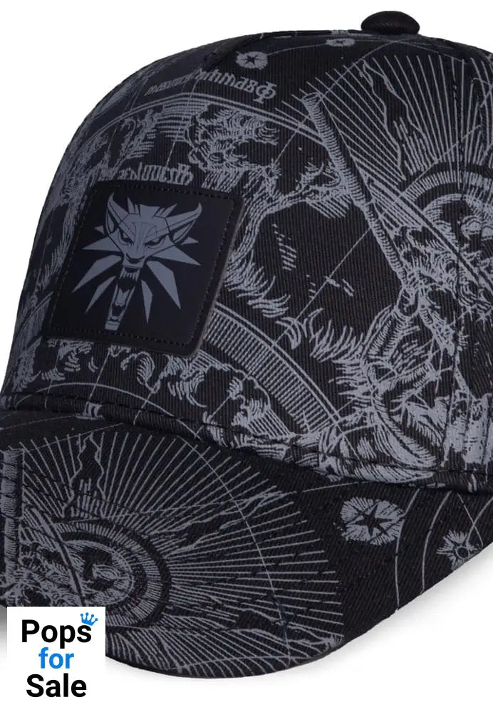 The Witcher Baseball Logo Black