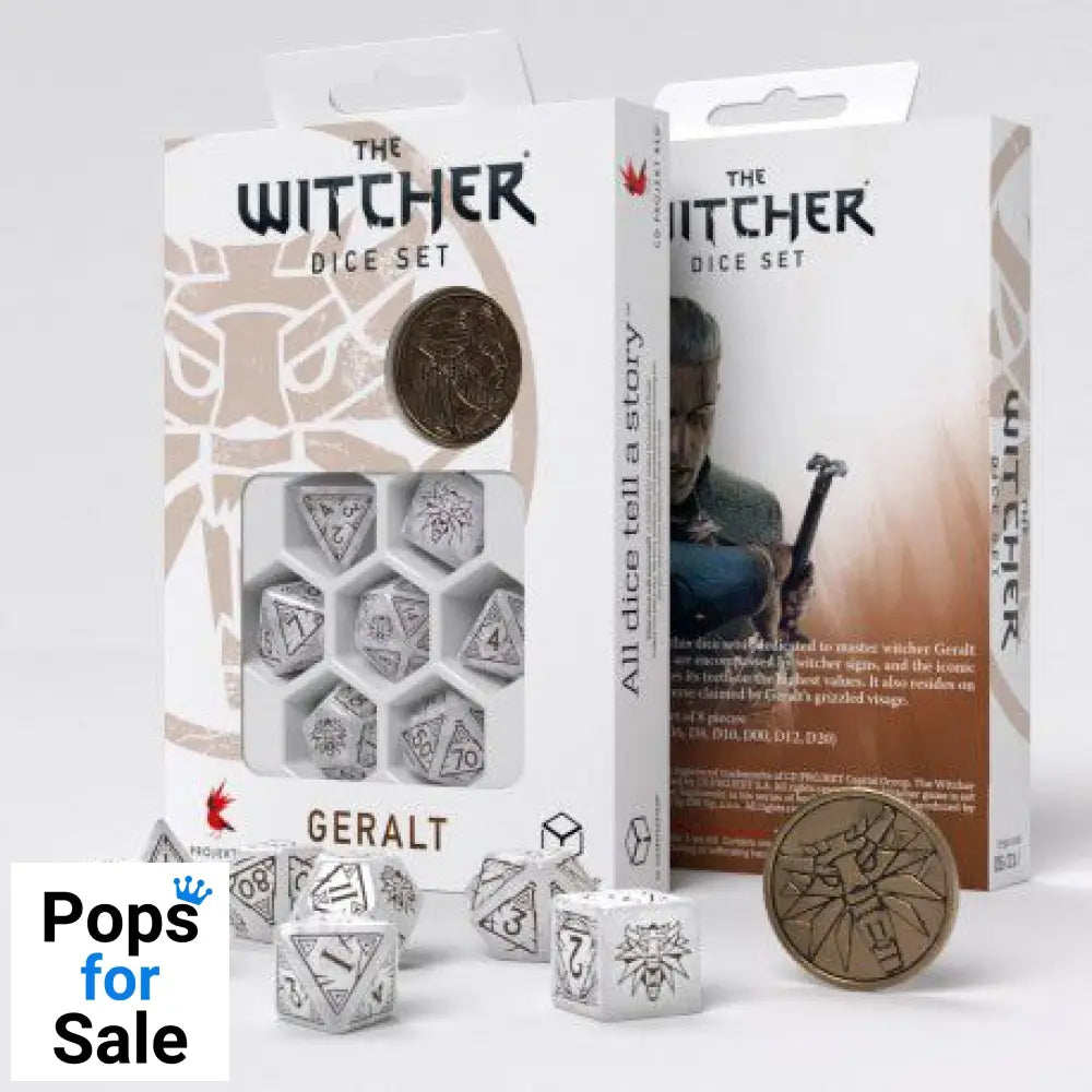 The Witcher Dice Set Geralt The White Wolf (7)