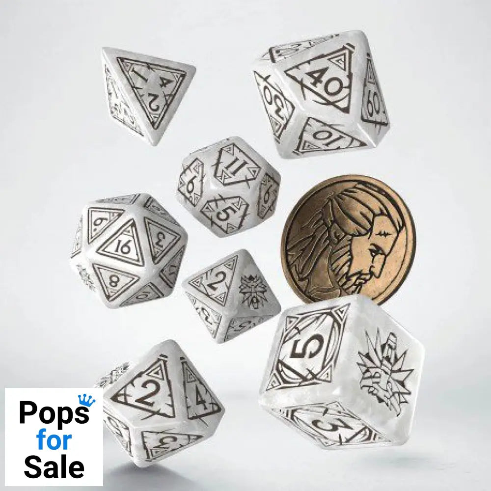The Witcher Dice Set Geralt The White Wolf (7)