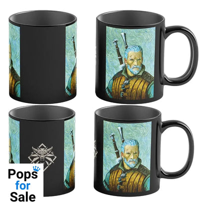 The Witcher III: Wild Hunt Game Art Chronicles Heat Change Mug Geralt inspired by Vincent van Gogh 450 ml
