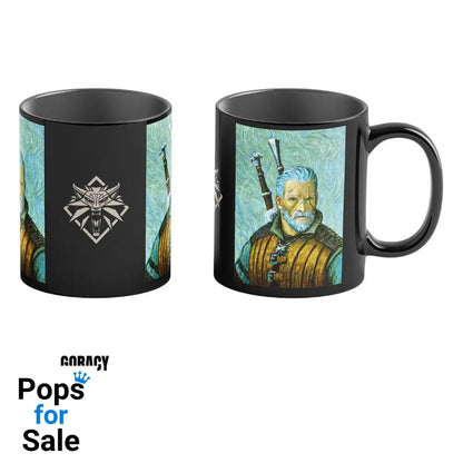 The Witcher III: Wild Hunt Game Art Chronicles Heat Change Mug Geralt inspired by Vincent van Gogh 450 ml