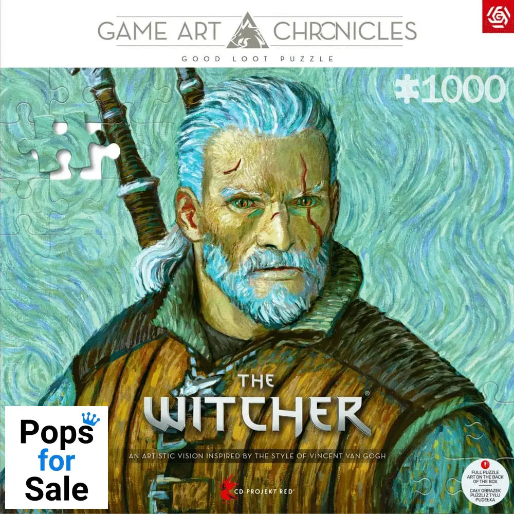 The Witcher III: Wild Hunt Game Art Chronicles Puzzle Geralt inspired by Vincent van Gogh  (1000 pieces)