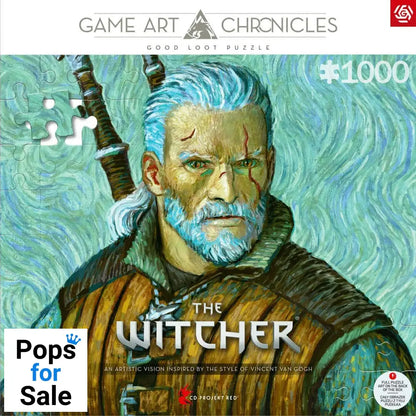 The Witcher III: Wild Hunt Game Art Chronicles Puzzle Geralt inspired by Vincent van Gogh  (1000 pieces)